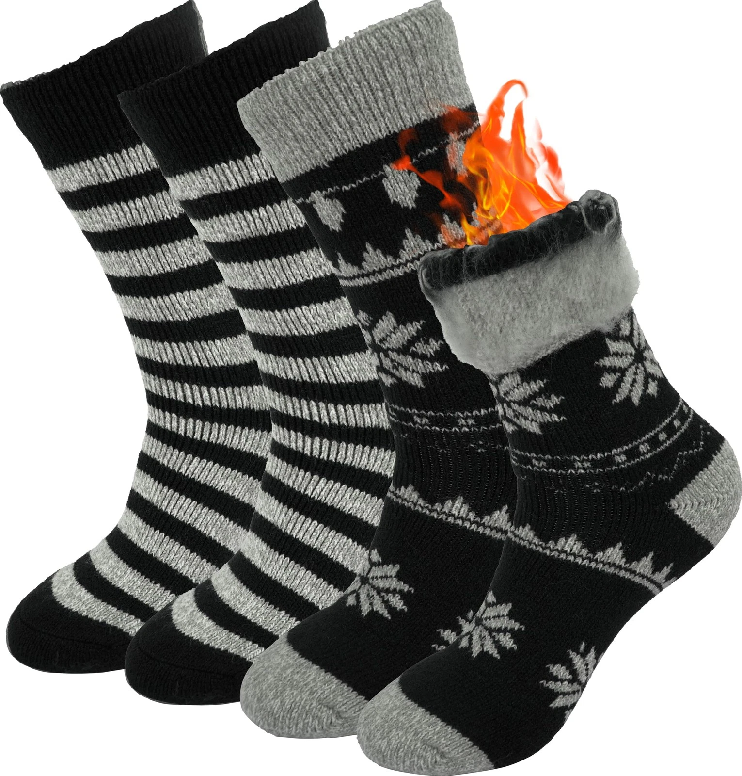 Women Thermal Socks - Thick Boot Sock Warm Winter Crew Socks - Cozy Soft Chri...