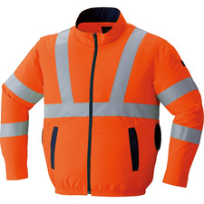 Air-conditioned workwear R high-visibility long-sleeved blouson without fan 