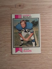 1973 TOPPS HARRY SCHUH #273 LOS ANGELES RAMS