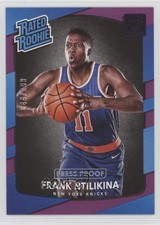 2017 Panini Donruss Rated Rookies Press Proof Purple 44/199 Frank Ntilikina 9l4
