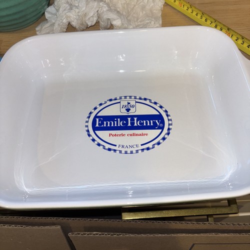 NEW GREEN Emile Henry Baking Dish 11” X 9”