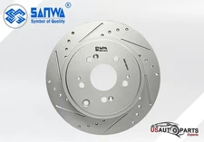 REAR BRAKE ROTOR SOLID & GEOMET COATED D&S 334 mm FOR HONDA RIDGELINE 06-14 3.5L