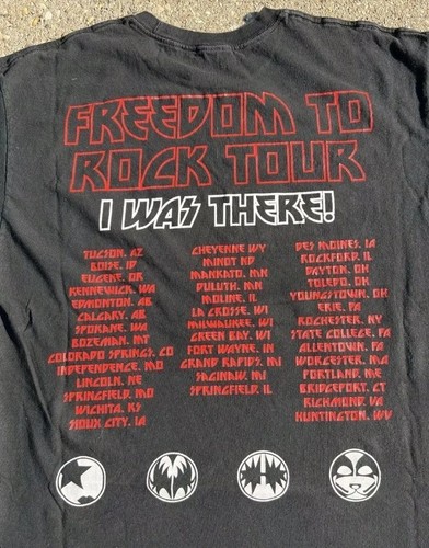 KISS Freedom to Rock Tour T-Shirt 2016 Music Concert Men's Size 2XL - Picture 6 of 8