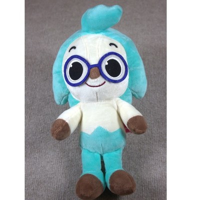 Pinkfong Hogi Plush Stuffed Animal Wonderstar Teal White Purple Glasses Toy