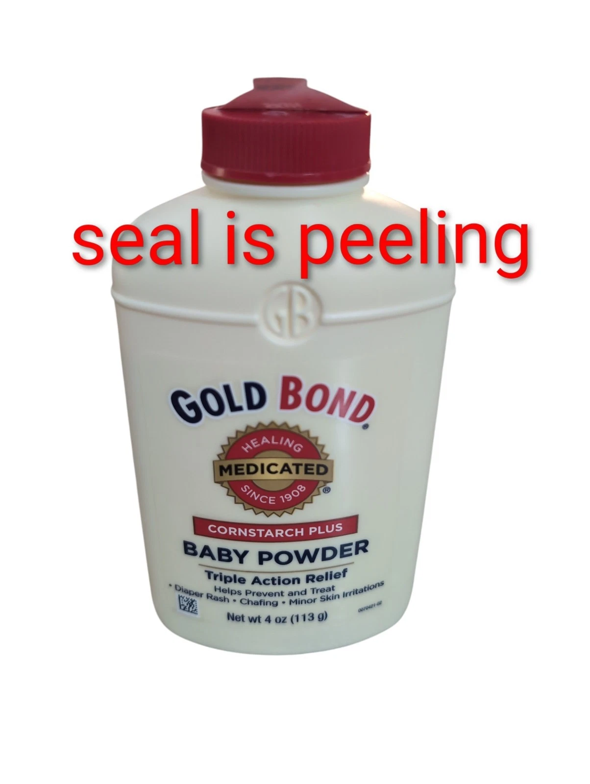 Gold Bond Medicated Baby Powder Cornstarch Plus Triple Action Relief LIFTED SEAL