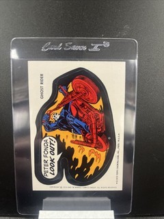 1975 Topps Marvel Ghost Rider Rookie Sticker Card Pack Fresh!🔥 CENTERED!!
