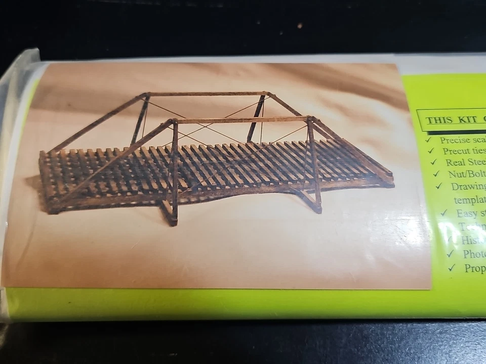 Hunterline O Scale 50' Queen Post Truss Bridge Kit - NOS - Image 4 of 4