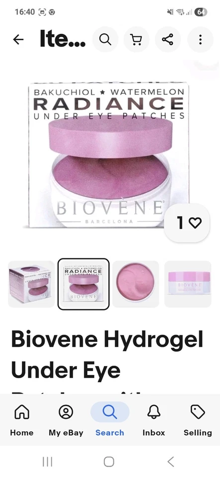 Biovene Radiance Hydrogel Eye Patches 60 Pack - 3 different patches - Image 4 of 4