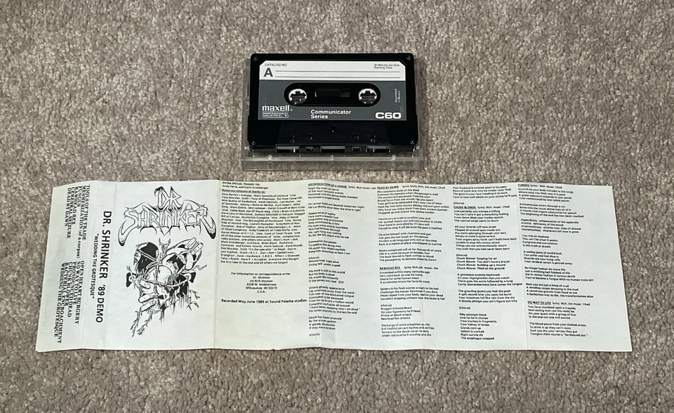 Dr Shrinker Demo Cassette Tape Wedding NunSlaughter Autopsy Viogression Foto 2 de 3