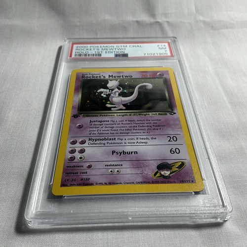 2000 Pokemon Gym Challenge Rocket’s Mewtwo Holo 1st Edition #14 PSA 7 Mint - Picture 4 of 10
