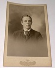 Rare Antique ID'd WPI Football Player & Company Founder Cabinet Card Photo Sport — photo 2