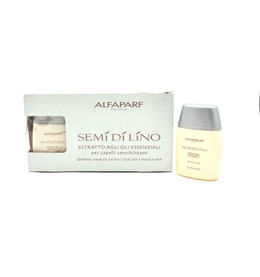Alfaparf Semi Di Lino Essential Shine Oil Extract For Dry & Fragile (5 X1.01 oz)