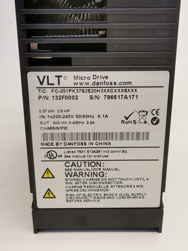 Danfoss VLT Micro Drive FC-51 FC-051 230V 0,37kW (A2/57) - Bild 2 von 5