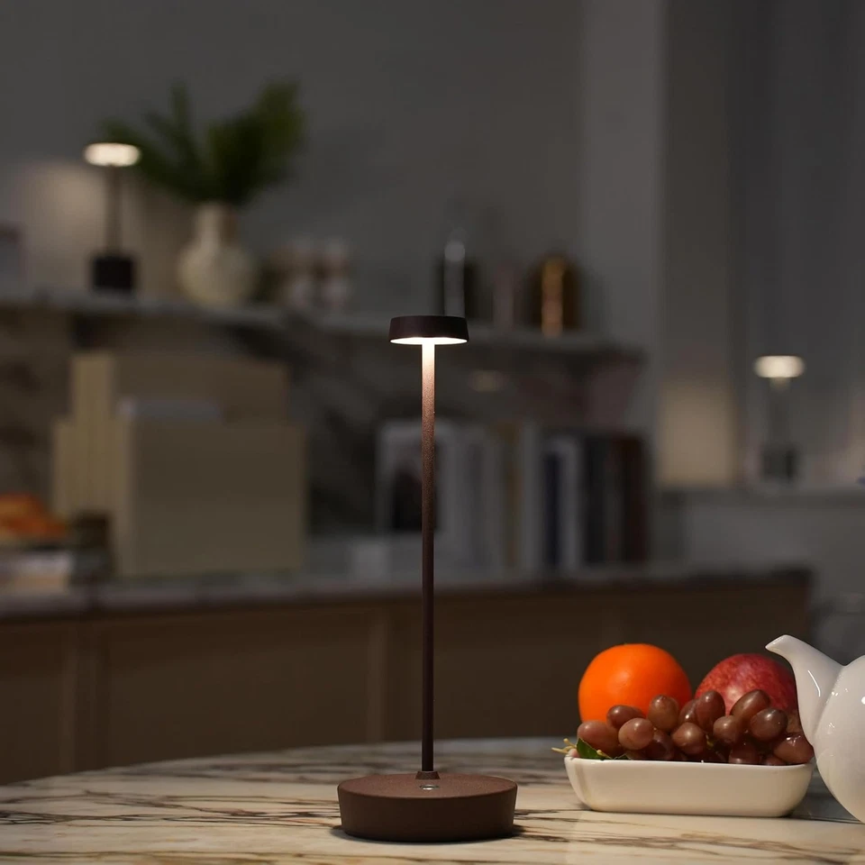 2 Pack Cordless LED Table Lamps Rechargeable Dimmable Touch Control Indoor Outdo - Image 3 of 4