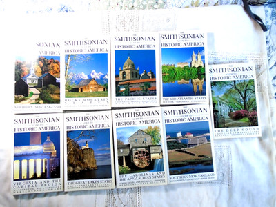 SMITHSONIAN GUIDE TO HISTORIC AMERICA Lot - 9 VOLS - 1989 First Editions VG+