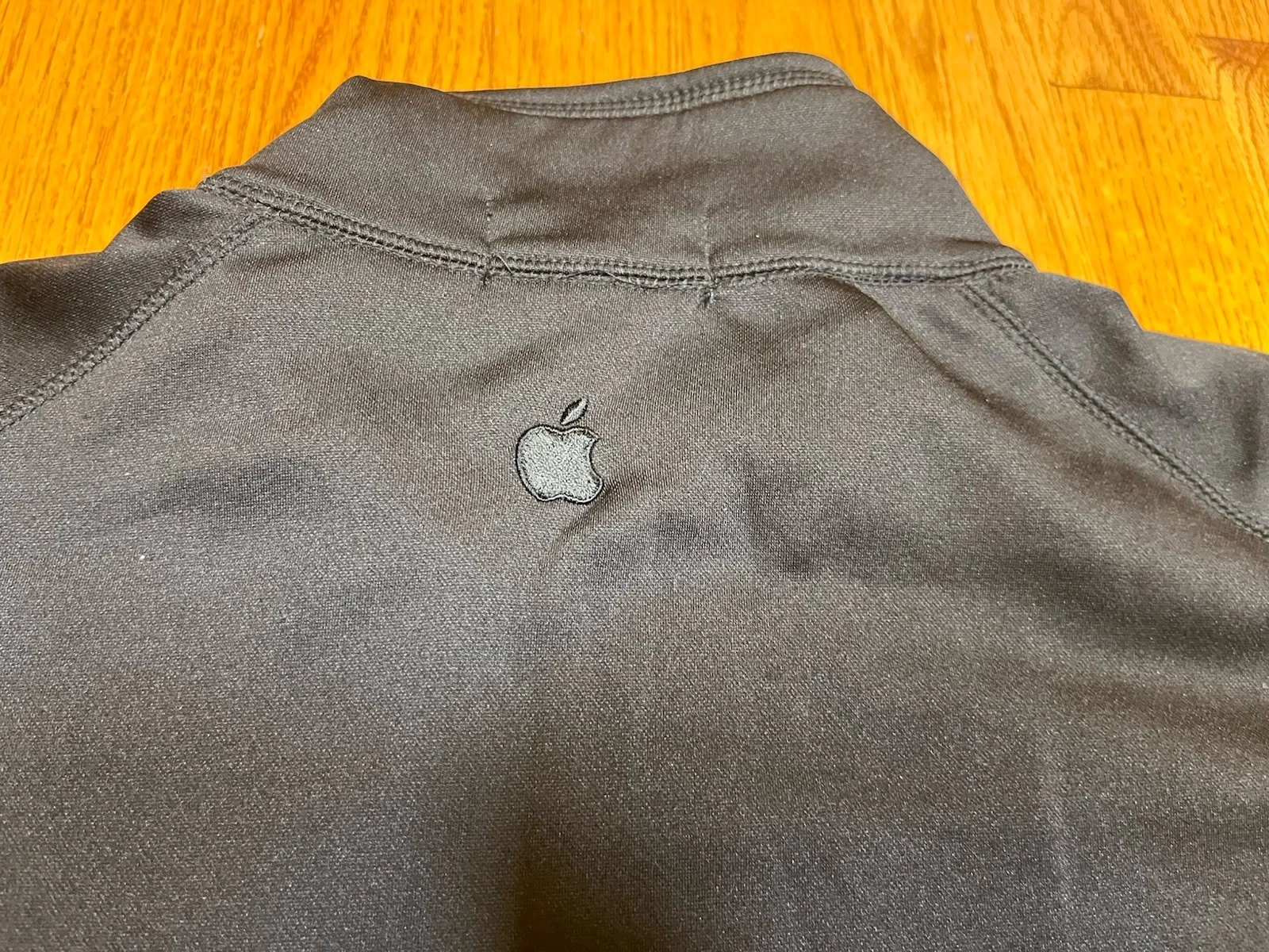 APPLE iOS Logo TRACK JACKET Mens XL Black MacOS Full Zip Extra Large Employee - product detail image 9