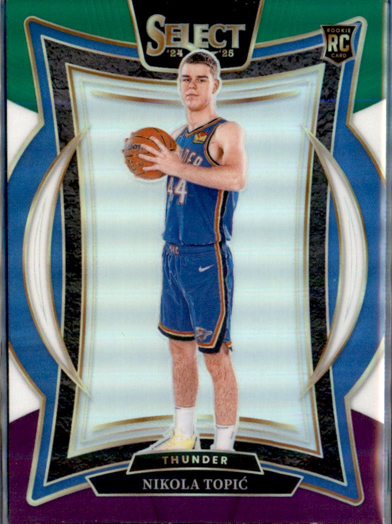 2024-25 Panini Select #89 Nikola Topic Green White Purple Prizm