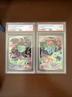 Bulbasaur and Ivysaur Illustration Rare Mega Evolution PSA 9 Mint