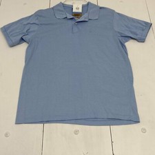 Vintage Pierre Cardin Baby Blue Short Sleeve Polo Shirt Men Size Large