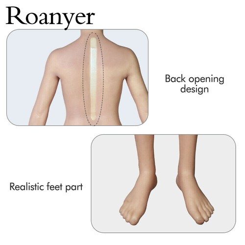 Roanyer Silicone D Cup Tuta Intera Costumi Crossdresser Drag Queen Transgender Petto Da Uomo Tette Artificiali Tette Finte Corpo - Foto 8