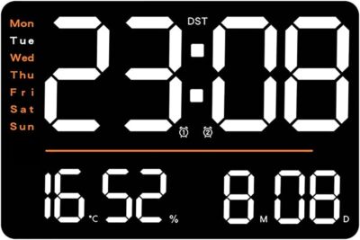 Large Wall Clock Timer LED Digital Electronic Alarm Clock For Gym Home Decorate