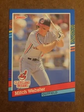 Mitch Webster 283 Donruss 1991 MLB Baseball Card