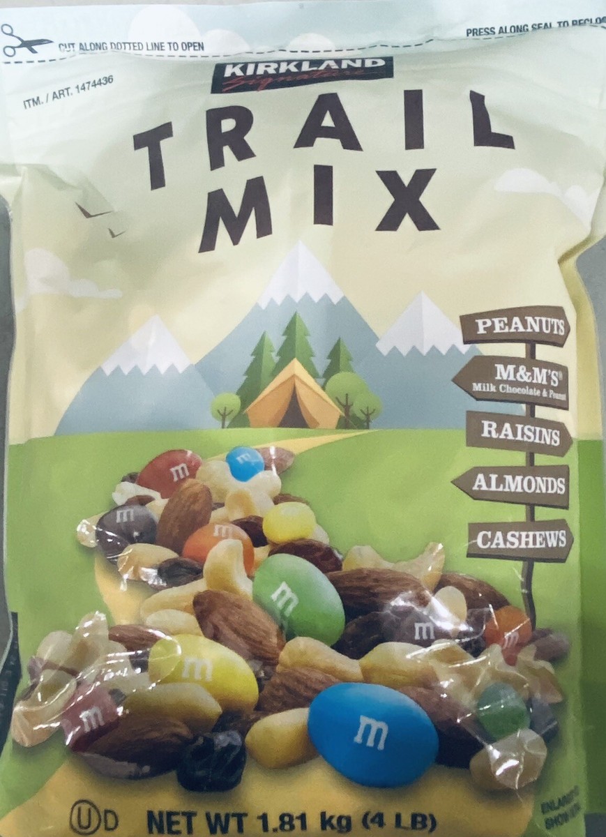 5x KIRKLAND Signature Trail Mix 64 oz RESEALABLE Bag - 4 Lbs. - 5