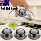 2PCS Kitchen Cookware Pot Saucepan Replacement Pan Lid Hand Grip Knob Handle Set