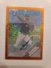 2023 Topps Series 2 Chrome Autograph Xander Bogaerts Orange Parallel 7/25 Padres