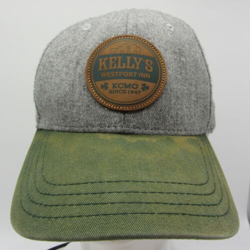 Kellys Westport Inn Kansas City KS Bunker Adult Hat Cap Gray Green Snap Back - Afbeelding 1 van 15