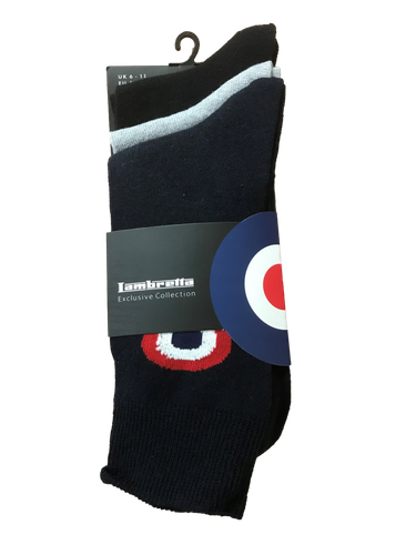 Lambretta Herren Socken 3 Paar Cotton Rich Socken UK 6 - 11 Einheitsgröße - Bild 9 von 27