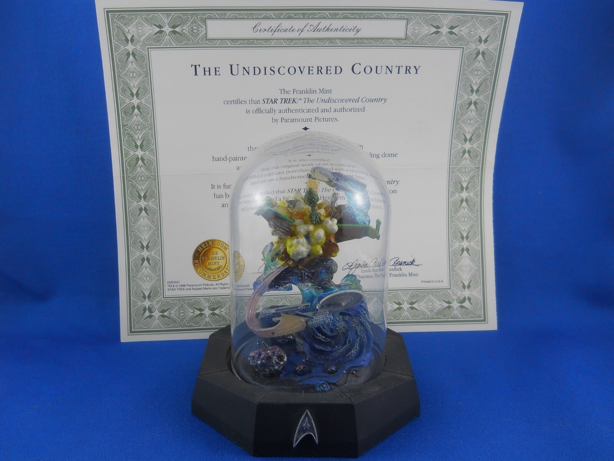 Franklin Mint Star Trek The Undiscovered Country Sculpture w