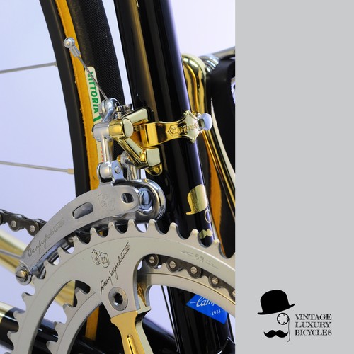 BICYCLE CIOCC SAN CRISTOBAL + CAMPAGNOLO 50TH + CINELLI GOLDEN ´+ GOLD 24 KARATS - Picture 12 of 12