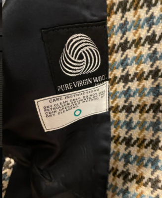 Aquascutum 80s Club Check Wool Balmacaan Coat Raglan Sleeve