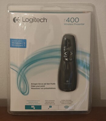 Logitech wireless Presenter R400 Verpackung Hat Lagerspuren