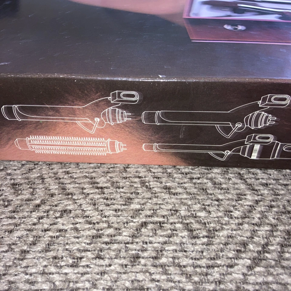 Vtg Norelco Chic Deluxe 4 Attachment Curling Iron Wands & Brush Combo NEW - Image 4 of 4