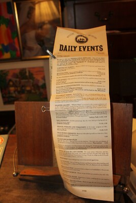 Vintage Spring 1984 Mystic Seaport Daily Events Information 