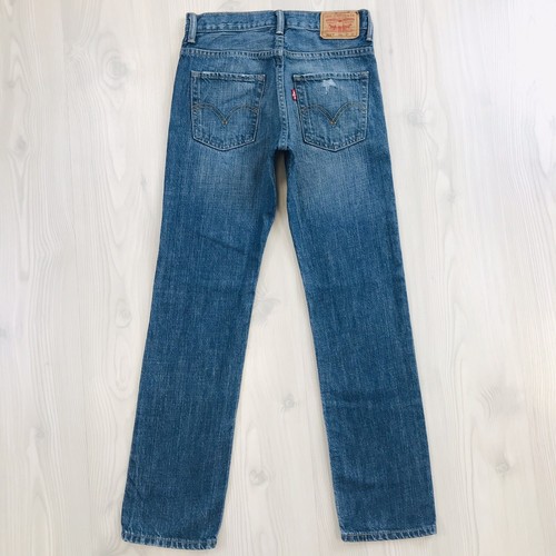 Vintage Levi's 511 Niños Azul Delgado Pitillo Rasgado Vaqueros 14 Reg / W27 L27 - Imagen 2 de 9