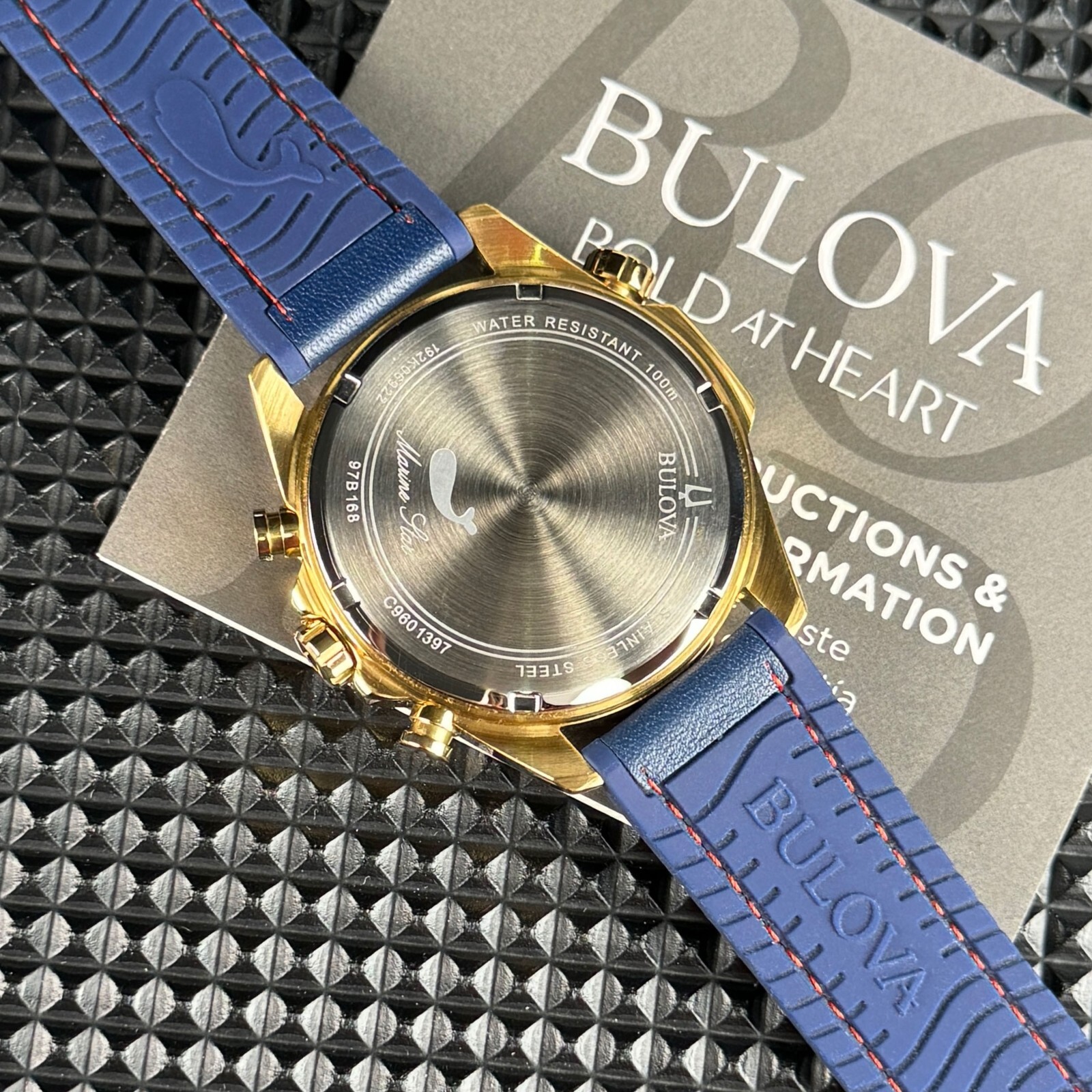 Bulova – Marine Star Quartz Men's Chronograph Calenbdar Blue Watch