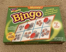 Trend Enterprises Money Bingo Game New Home School Factory Sealed Math skills