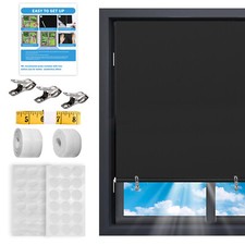 Portable Blackout Curtains Blackout Blinds for Windows Room  Hook  Loop Tapes