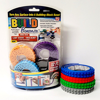Build Bonanza Adhesive Bendable Building Block Compatible Peel & Stick Tape