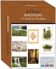 Shared Blessings 24 Birthday Cards with King James Version Scripture, Religio...