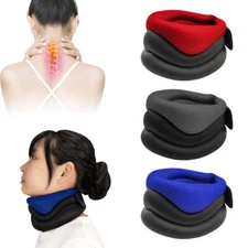 Neck Support Cervical Collar Traction Device Brace Stretcher Pain Relief OY