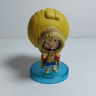 One Piece 2" Monkey D Luffy Mini Figure Blue Base Bandai #12
