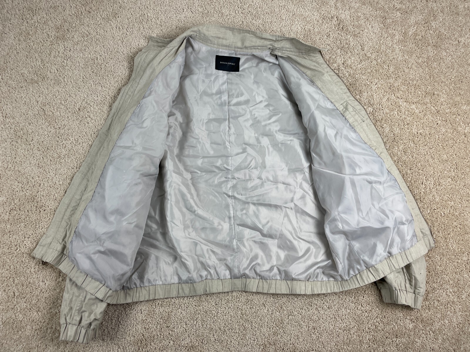 Banana Republic Basic Jacket Mens Large Lined Ful… - image 2