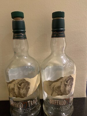 2 Buffalo Trace Bourbon Bottles 750ml (EMPTY)