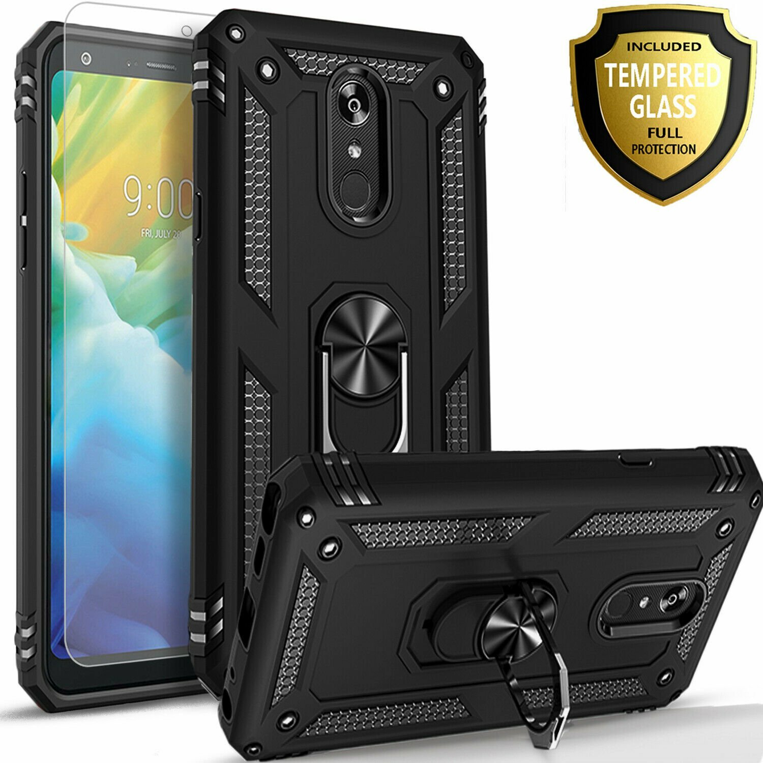 screen protector note case with kickstand