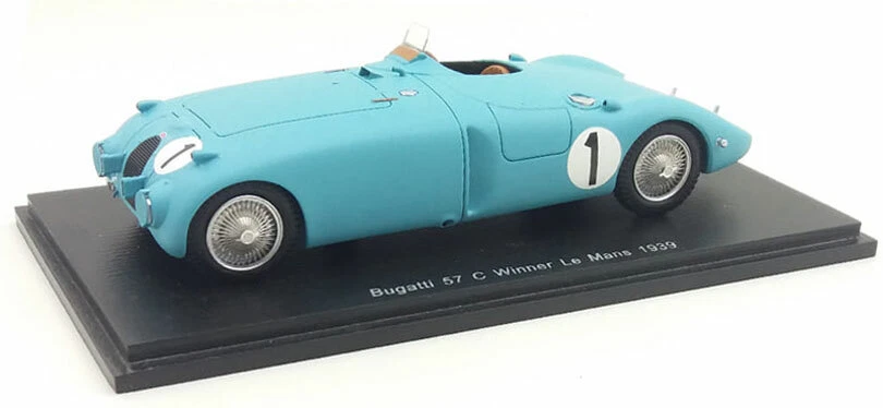 Spark 43LM39 Bugatti 57 C #1 Winner Le Mans 1939 - Wimille/Veyron 1/43 Scale - Image 2 of 4