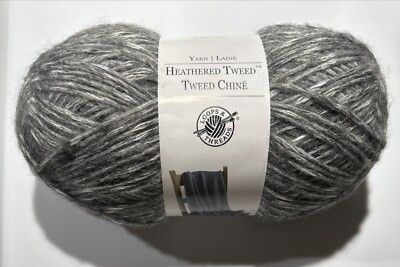 1 HEATHERED TWEED in CHARCOAL by Loops & Threads 418yds 5.29oz cozy wool